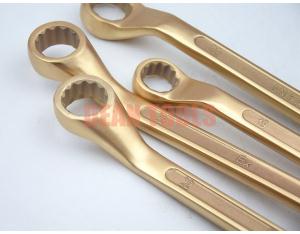 Anti explosion non sparking double box wrench , safety copper alloy ,offset handle 12*14mm, 