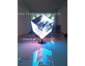 P3mm LED cube display,Creative Irregular Creative Diamond Shape LED Display Customized Video,Creativ