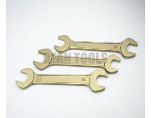 Non Sparking Double Open End Wrench, Explosion Proof Safety Manual Handware Tools Open End Wrench, 