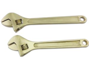 SAFETY HAND TOOLS NON MAGNETIC NON SPARKING ADJUSTABLE WRENCH BERYLLIUM BRONZE COPPER ALLOY ,