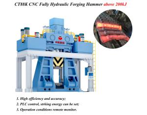 CT88K PLC Control Hydraulic Die Forging Hammer over 200kJ