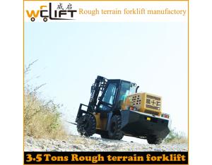 3.5t Ce Certified 4WD Rough Terrain Forklift