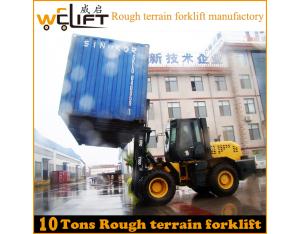 Welift 10t Rough Terrain Forklift Manufactory