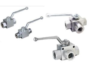Hydraulic ball valves in stainless steel