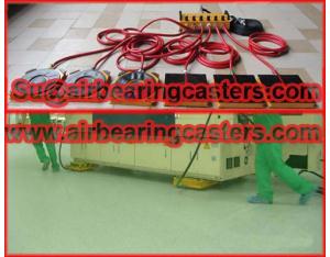 Four unit air caster system with durable quality
