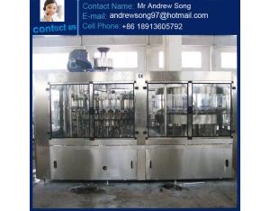 Carbonated Soft Drinks Production Line Glass Bottle Gas Water Filling Machine