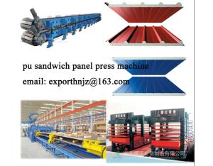 hot press machine for pu sandwich panel production line