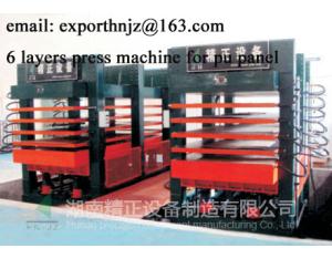 hot press machine with multiple layers for pu panels