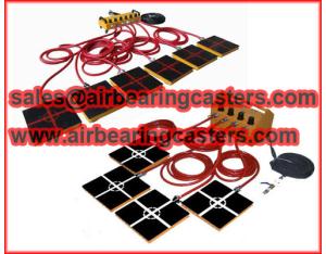 Air bearing casters air moving skates details with quotation