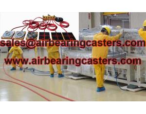 Air casters with four air modules  modular air casters