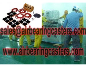 Air casters with four air modules  modular air casters