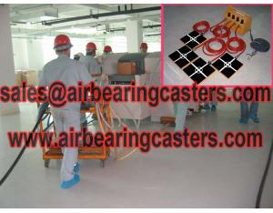 air bearing caster operate video
