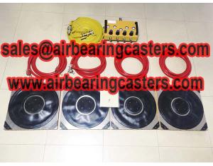 Four unit air caster system with durable quality