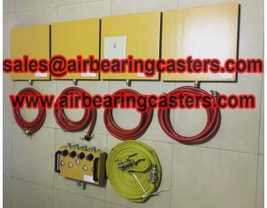 Four unit air caster system with durable quality