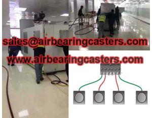 Air bearing casters instruction and details