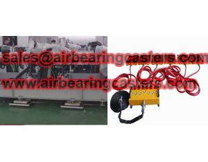 Air bearing casters application and pictures