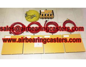 Air caster universal moving equipment