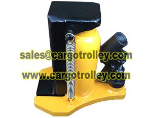 Height of hydraulic jack