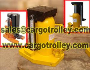 Hydraulic toe jack lift heavy machine