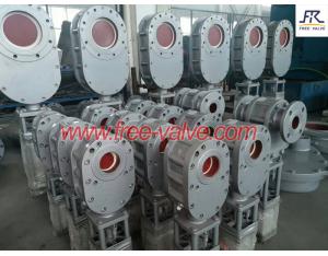 Pneumatic Parallel Sliding Ceramic Gate Valve,Anti wear ceramic gate valve 