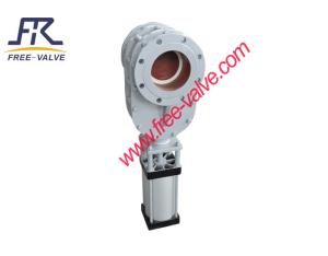 Pneumatic Ceramic Double Disc Feeding gate Valve 