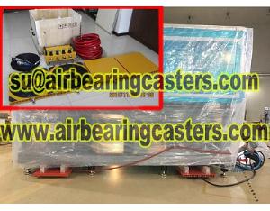 Air bearings movers handling heavy duty equipment easily and safety