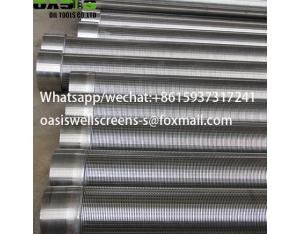 Stainless Steel Continuous Slot Wire Wrapped Water Well Screens
