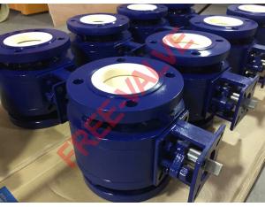 Wcb Ceramic Abrasion Resistant Flange Ball Valve