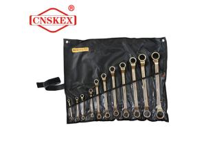 anti spark tools Be-Copper Al-Bronze wrench spanner set double ring offse 6*7-30*32mm