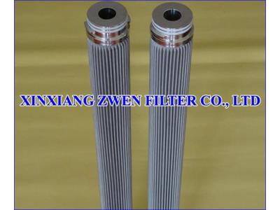 Pleated Sintered Fiber Felt Filter Element