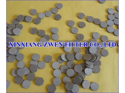 Sintered Mesh Filter Disc