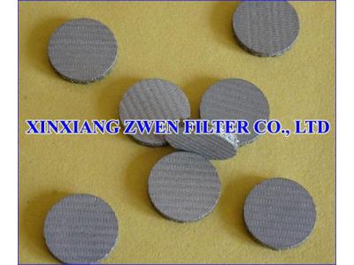 SS Sintered Filter Disc