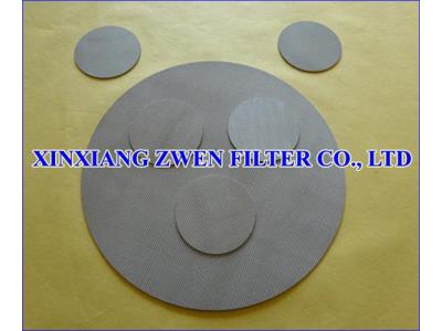 Sintered Porous Filter Disc