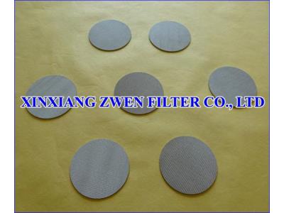 Sintered Circular Filter Disc