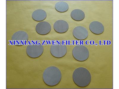 Metal Porous Filter Disc