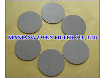 Stainless Steel Porous Filter Disc