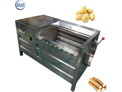 Automatic carrot potato washing and peeling machine