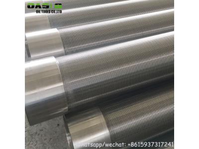API STC Thread End  Continuous Slot Johnson Wire Wrap Water Well Screens Pipe