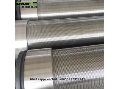 Beveled  End  Continuous Slot Johnson Wire Wrap Water Well Screens Pipe