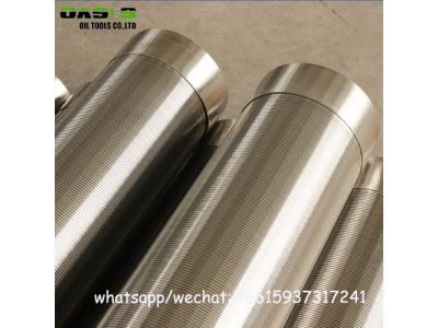 Beveled  End  Continuous Slot Johnson Wire Wrap Water Well Screens Pipe
