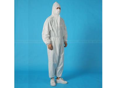 Disposable full body one piece medical isolation clothing with hat non-woven