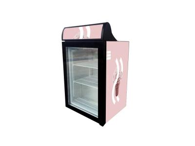 Mini Counter Display Cooler Freezer Refrigerator Showcase for Ice Cream