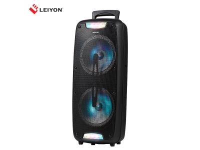 double 8 inch wireless portable trolley bluetooth speaker 