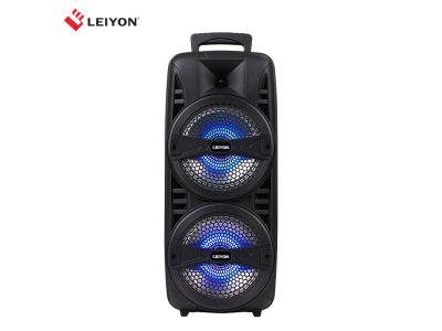 Portable High Quality Karaoke dual 8 inch Trolley Speaker