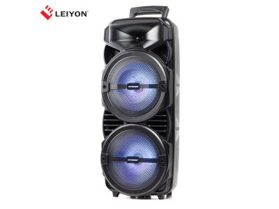 Dual 8 Inch Party Rechargeable Bluetooth DJ Speaker Trolley Speaker With MIC