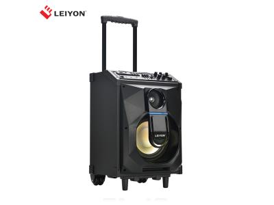 trolley speaker with 120W Super-Bass, Bluetooth, LED Disco Lights, FM Radio, Karaoke, Aux,