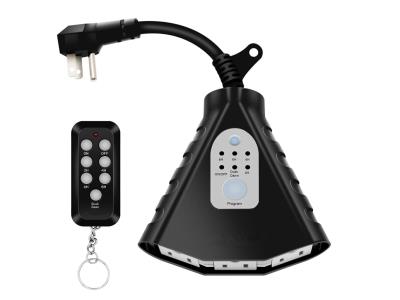Outdoor Remote Control Outlets with Timer and Light Sensor