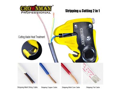 CROWNMAN Hand Tools of Heavy Duty Wire Stripping Pliers
