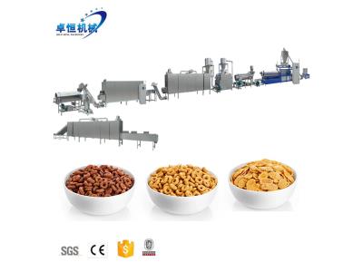 150kg/h-500kg/h Breakfast Cereal Corn Flakes Production Line