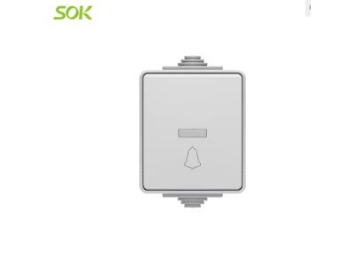 IP65 Door Bell Light Switch with LED Surface Mounting(Screw-less terminal)